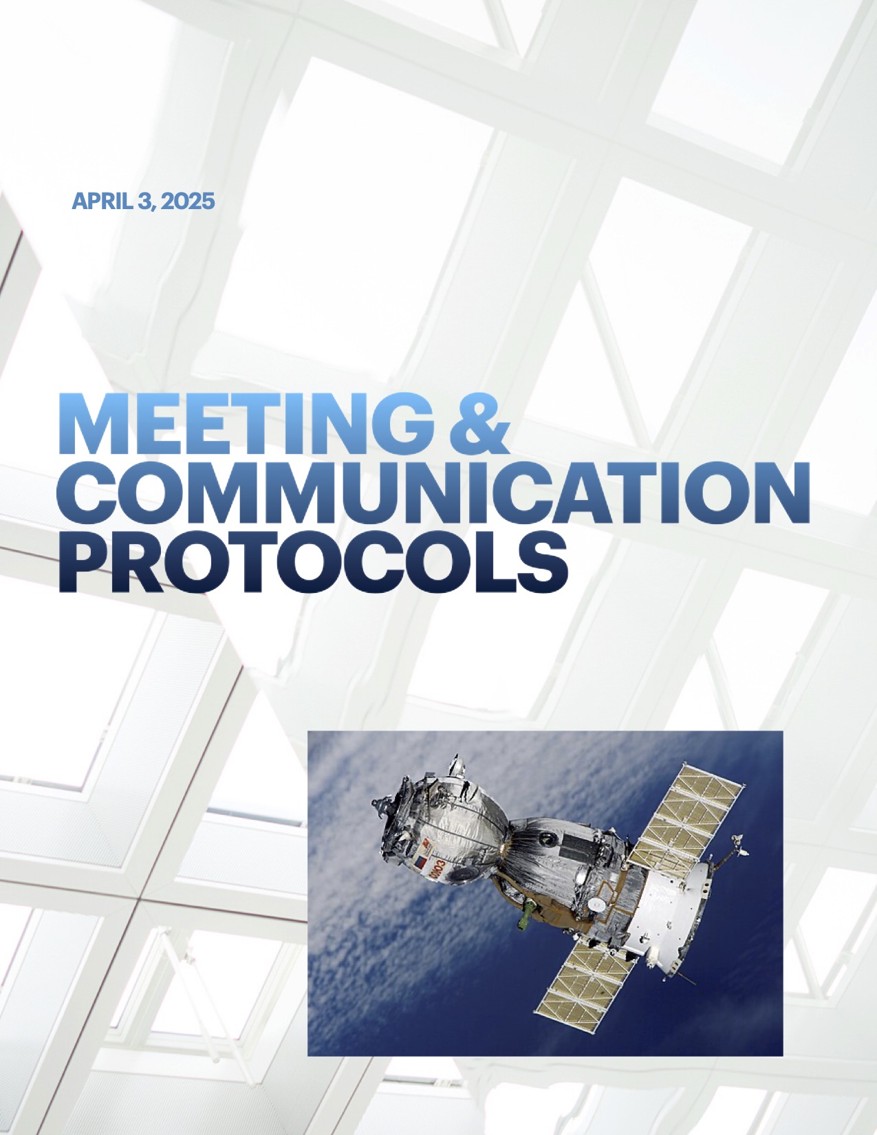 Meeting Protocols Page 1